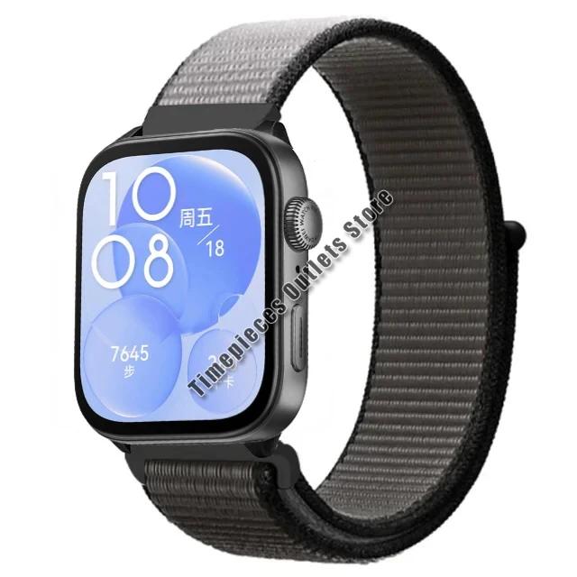 Нейлоновый ремешок-петля для Huawei Watch Fit 3 Sport, дышащий сменный браслет, браслет для Huawei Watch Fit 3, аксессуары для ремня