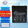 Свинцово-кислотный аккумулятор Leoch DJW12-4.5 с клапанным регулированием 12В 4.5Ач