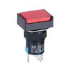 6MM 3V5V12V24V220V 1NO1NC/2NO2NC momentary/Lock lamp Illuminuted Maintained Push Button Switches with light/NO LED Rectangle