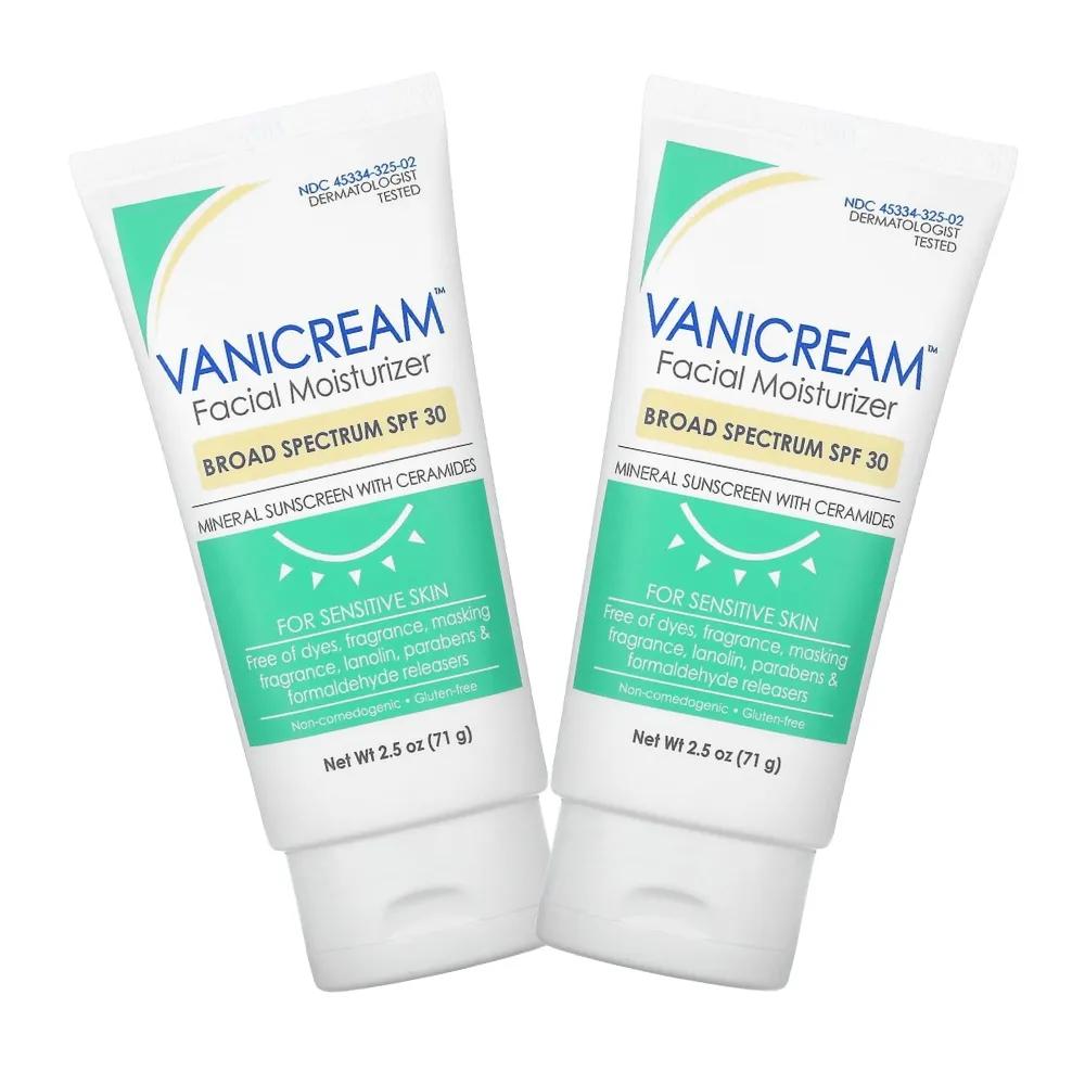 Vanicream Facial Moisturizer Sunscreen SPF30 71g 2 Pieces