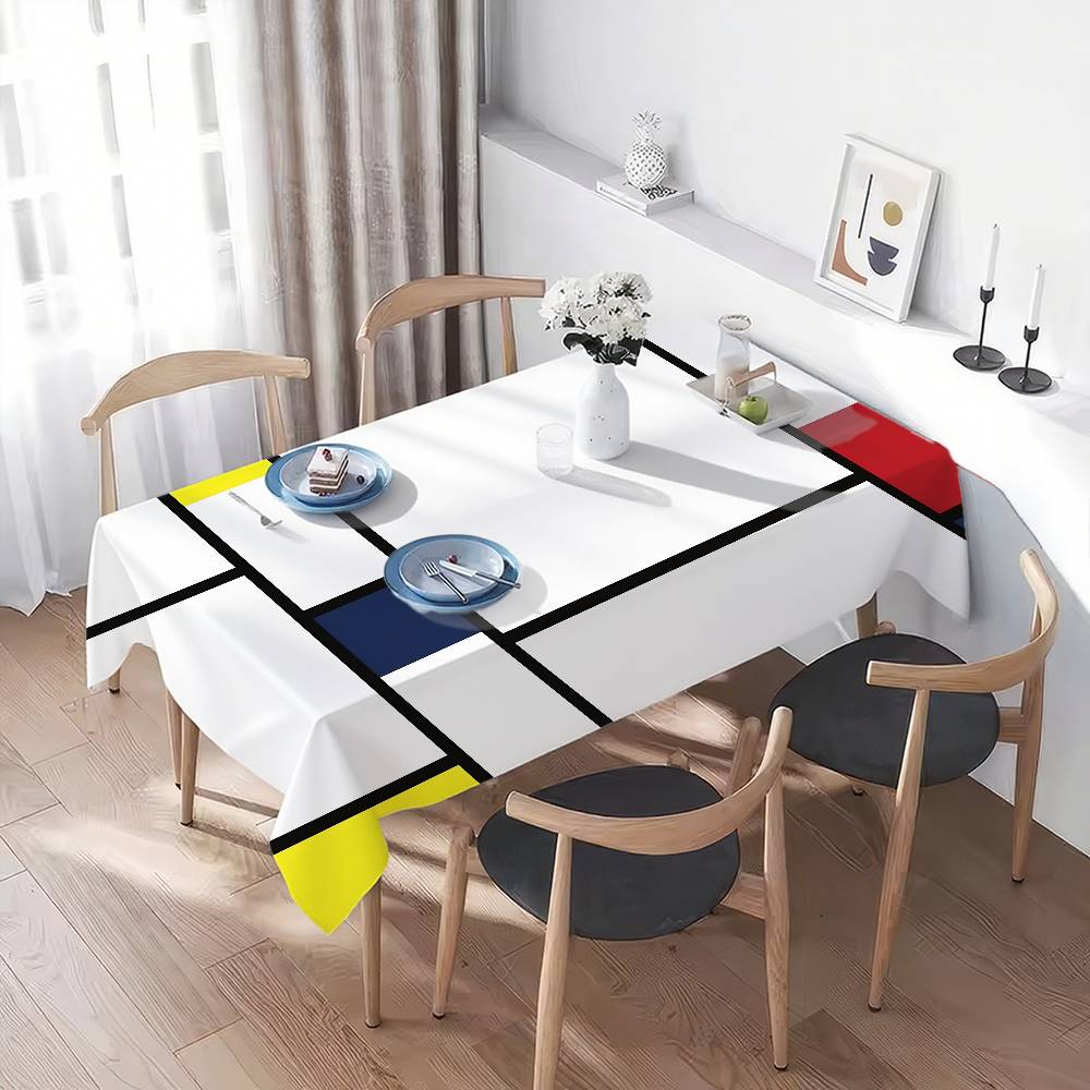 Скатерть Art P-Piet CC-ornelies M-Mondrian Покрытие для домашнего обеденного стола Покрытие для банкетного стола на открытой вечеринке Скатерти для украшения отеля