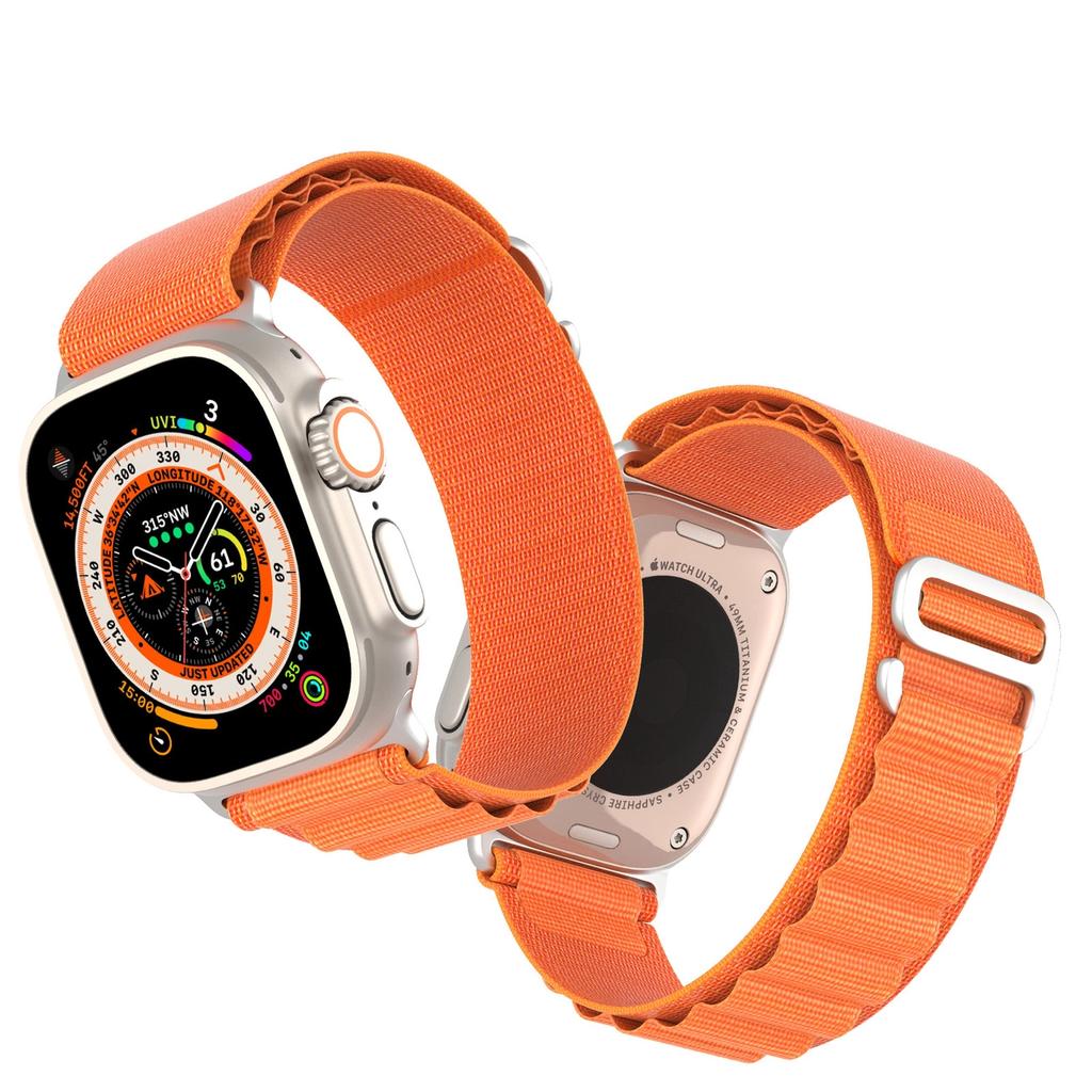 Sport Strap With Buckle For Apple Watch 8/7/6/Se/5/4/3/2/1 (41, 40, 38mm) Dux Ducis Strap Gs Version - Orange