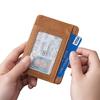 Leather Airtag Card Holder Wallet  Men Airtag Card Holder Wallet Case Airt Tag Male Wallet with Airtag Holder