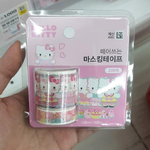 Hello Kitty Маскировочная лента для снятия макияжа Розовая 200 Листов