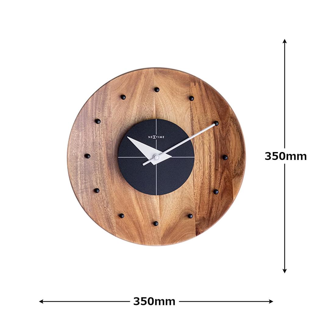 El Commune Wall Clock Nel Black NXT-J038