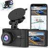3Inch IPS Dashcam GPS WIFI Car DVR Dual Camera for Car Front 4K and Rear 1080P Angle HD Night Vision
