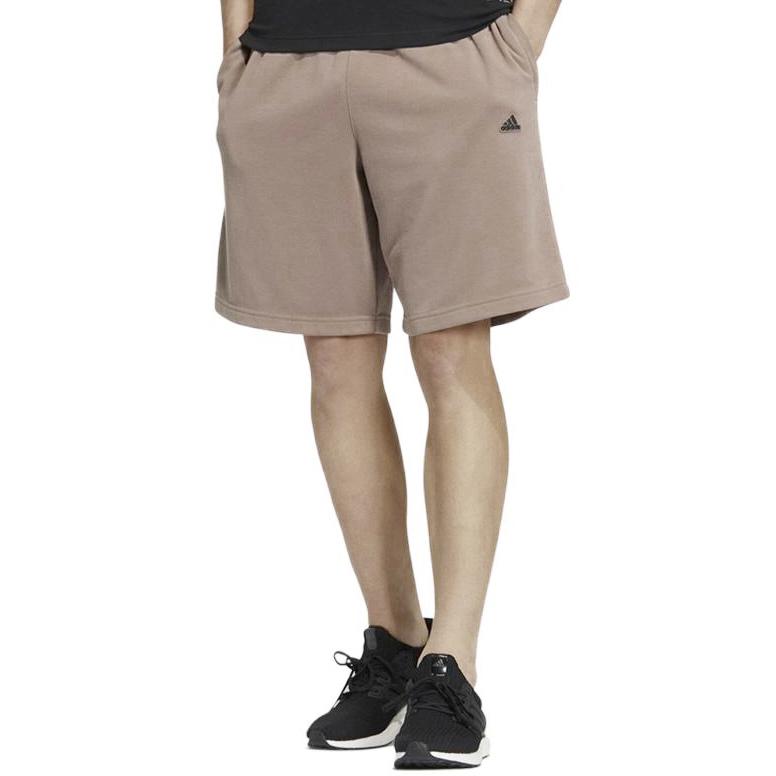 Adidas Дышащие шорты для тренировок по бегу с логотипом, мужские плавки, коричневые HS4389