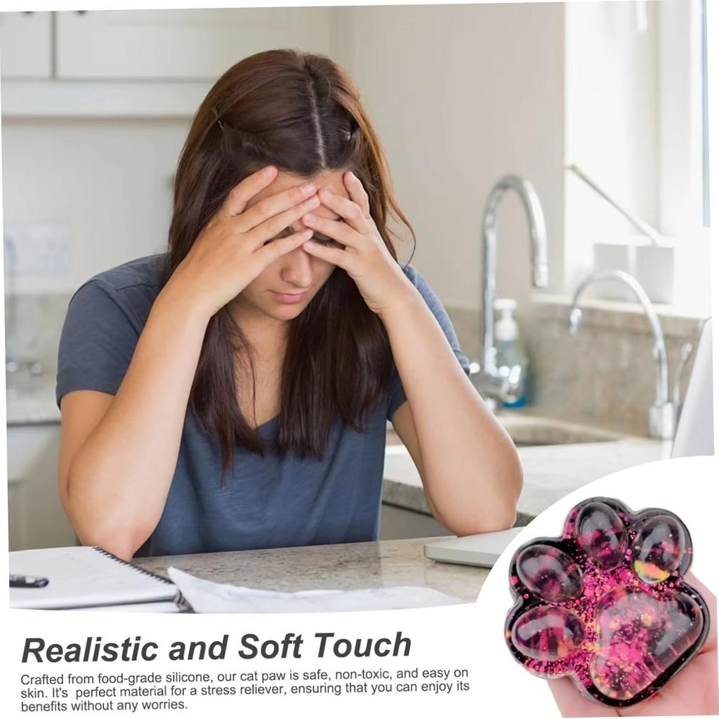 Игрушки-антистресс в виде кошачьей лапки, милые кавайные фуфу, сенсорные игрушки, желеобразные сквиши, непоседливые игрушки, новинки для детей и подростков