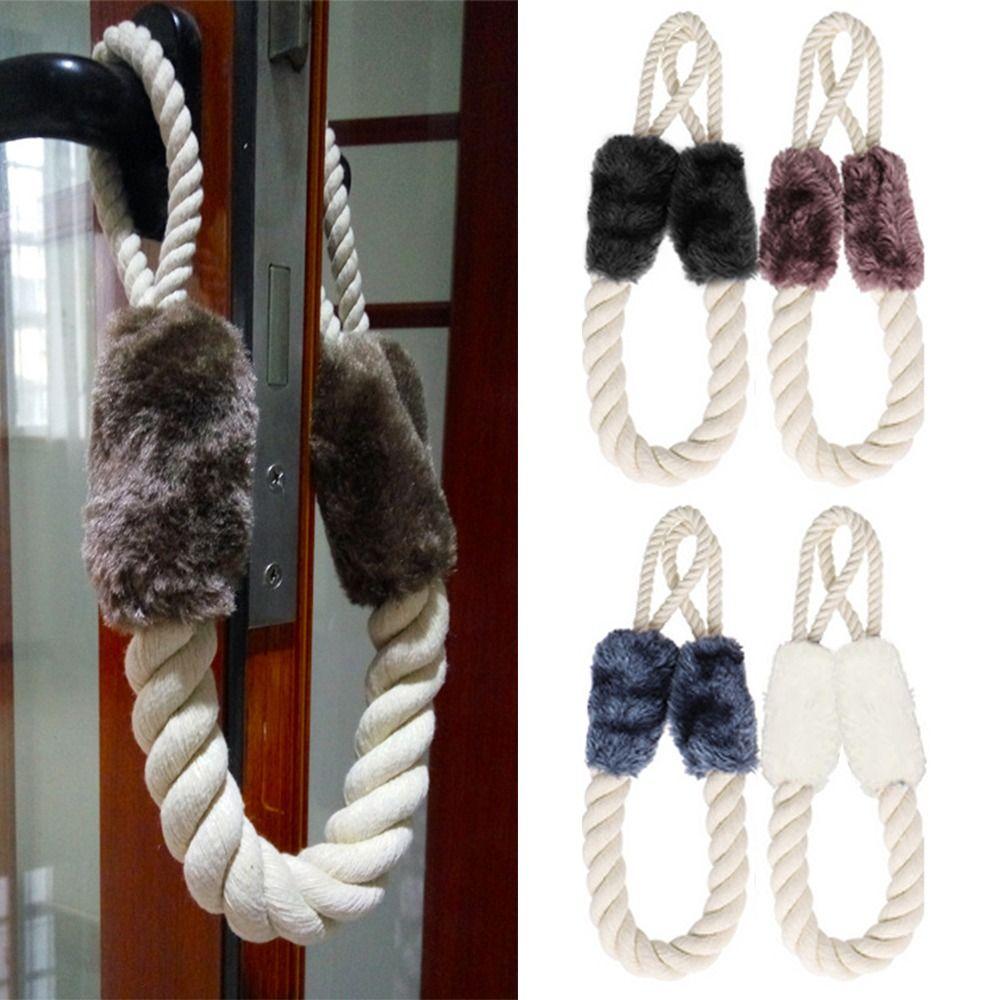 Использование Декоративные Веревочные Защитники Дверей Клин Дверные Ручки Стопоры Веревочный Дверной Стопор Дверная Ручка