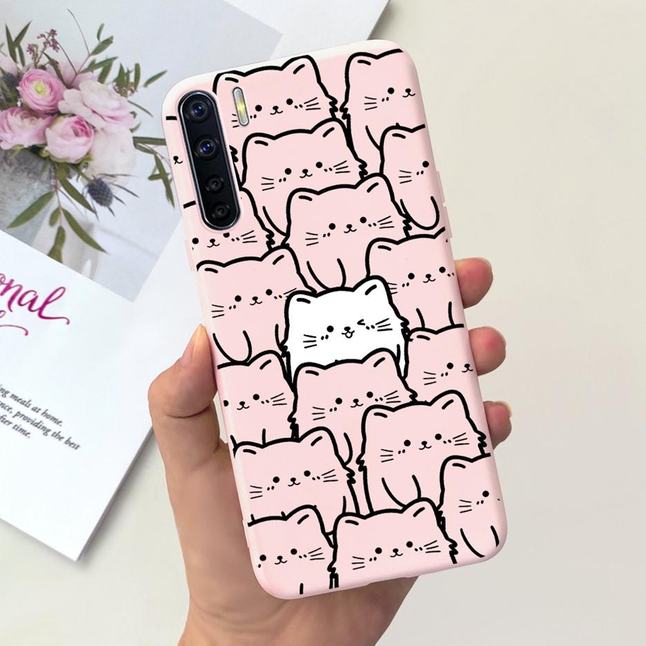 For Oppo A91 Case Oppo Reno3 CPH2043 Cute Astronauts Cartoon Cover Soft TPU Phone Case For Oppo F15 Reno 3 OppoA91 Fundas Bumper