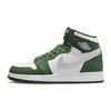 Детские кроссовки Air 1 Retro High OG GS Gorge Green Metallic-Silver White 575441-303