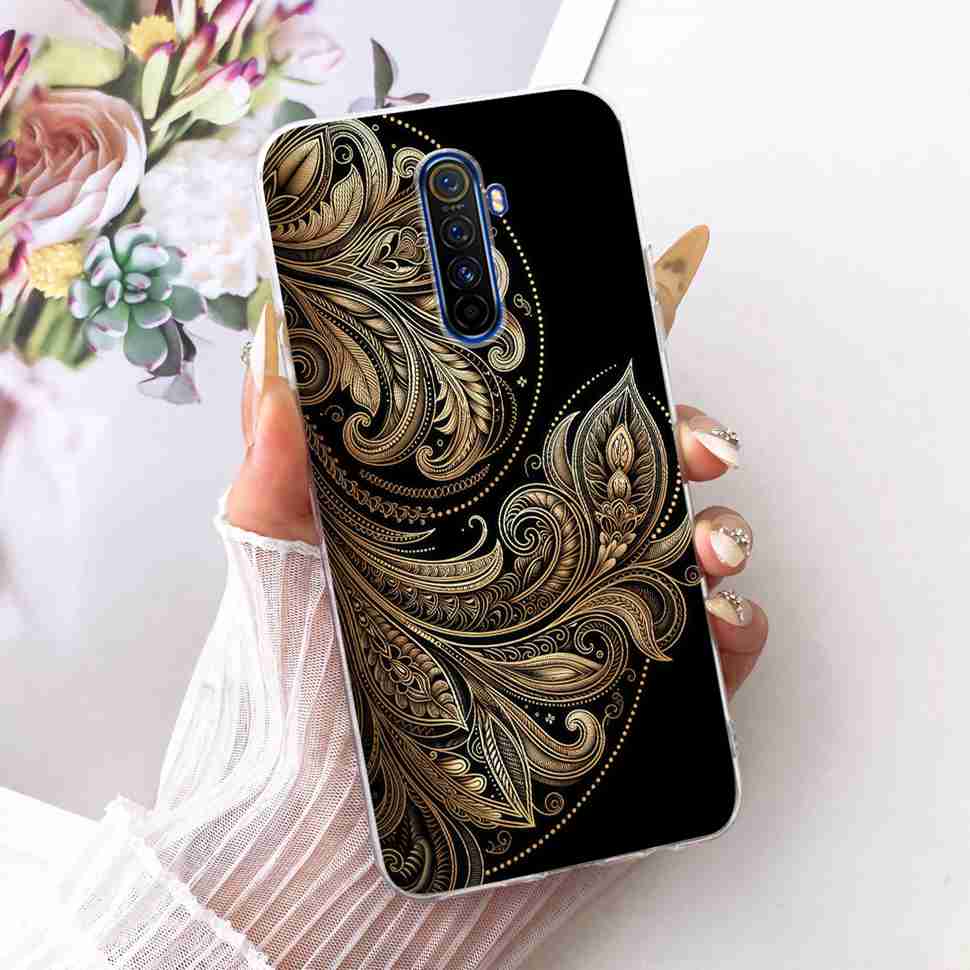 For Realme X 2 X2 Pro RMX1931 Case Cartoon Cat Simple Silicone Cover For Oppo Realmex2 Pro Phone Case Shockproof Bumper