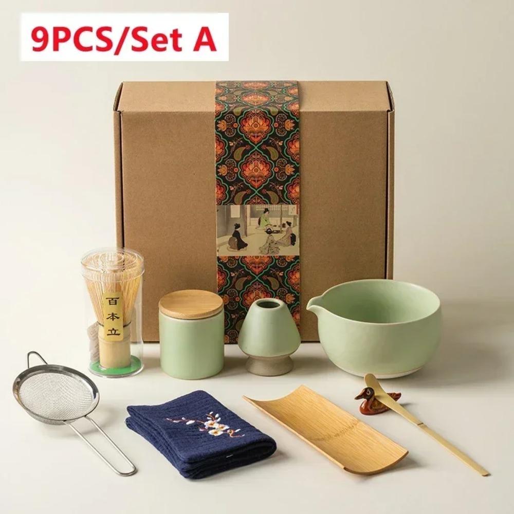 4/6 шт. Набор для чая матча ручной работы для дома, легко чистить, подставка для инструментов, миска, венчик, ложка, подарок, церемония, традиционные японские аксессуары