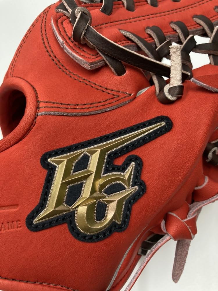 HI-GOLD SKG-038SP Hardball Outfielder’s Glove, R. Orange, Right-Handed Throw