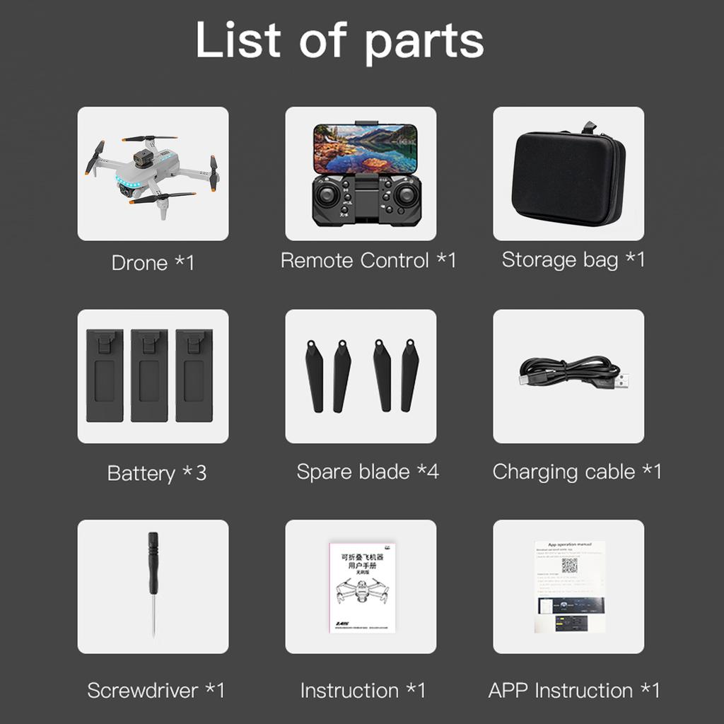 Дрон с дистанционным управлением и камерой 720P, двойная камера, предотвращение препятствий, оптический поток, дрон, Wi-Fi, FPV