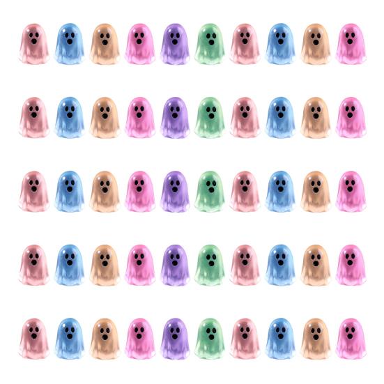 20/50/100 шт. Светящаяся в темноте фигурка привидения на Хэллоуин, мини-мультяшная статуэтка привидения из смолы, светящееся миниатюрное украшение привидения, настольное украшение