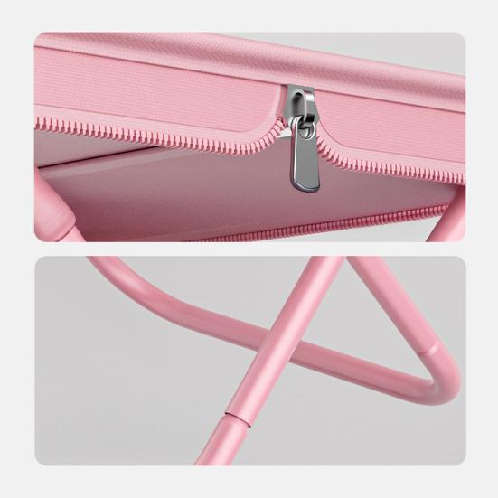 Outdoor Folding Stool with Carry Bag Portable Lightweight Heavy Duty Camping Backpacking Beach Picnic Fishing Collapsible Chair Seat