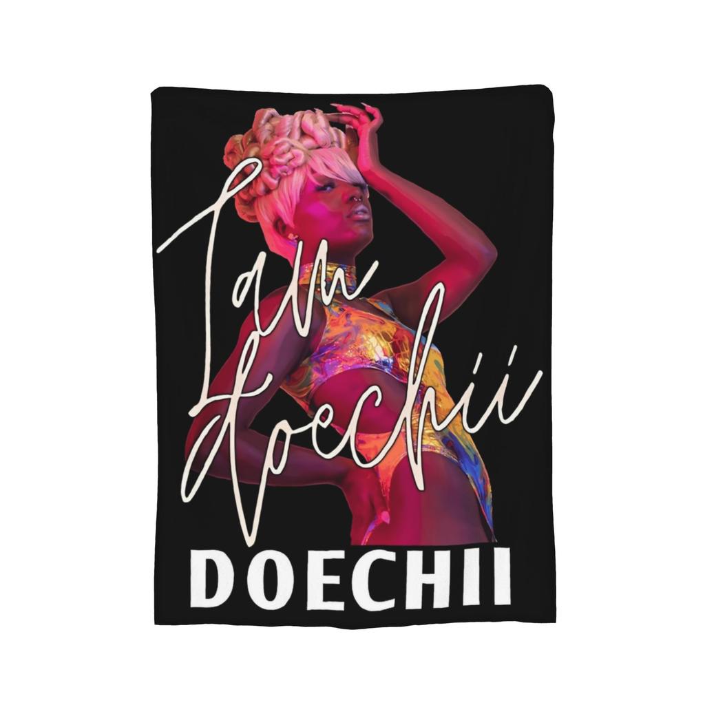 Doechii Rapper Blankets Velvet Printed Breathable Ultra-Soft Throw Blanket for Home Travel Plush Thin Quilt