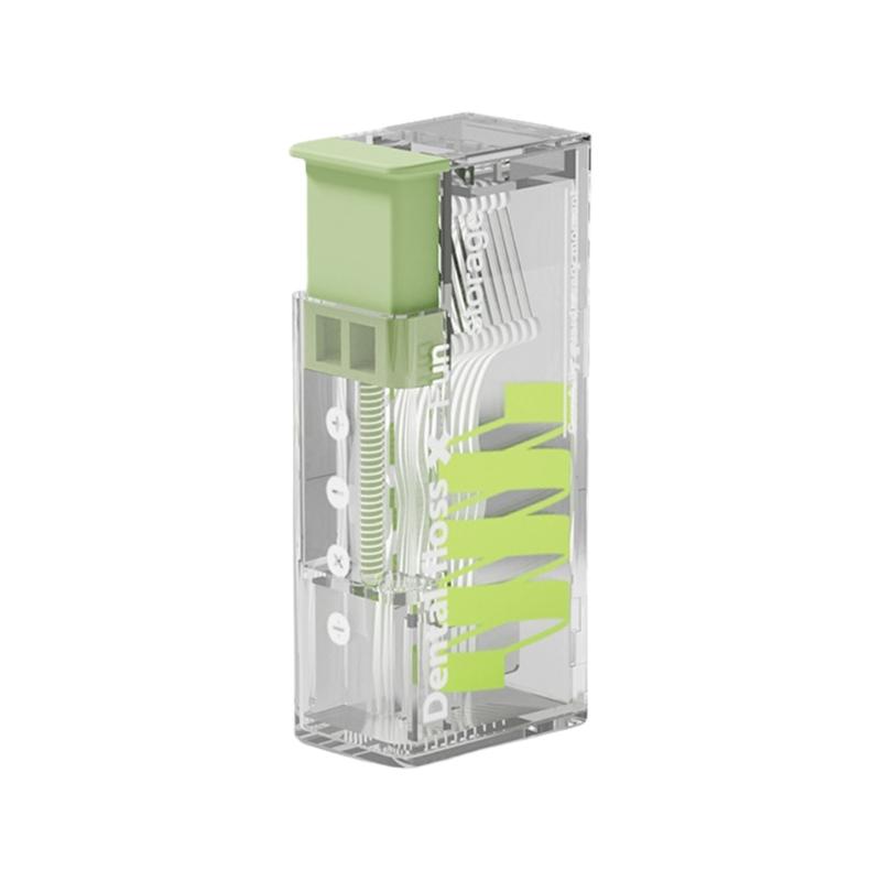 Automatic Floss Pick Dispenser Case Plastic Toothpick Organiser Leakproof Design Dental Hygiene Essential