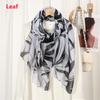 Printed Viscose Cotton Foulard Femme Scarf Floral Muslim Hijabs for Woman Long Thin Shawls and Wraps Travel Sunscreen Stoles