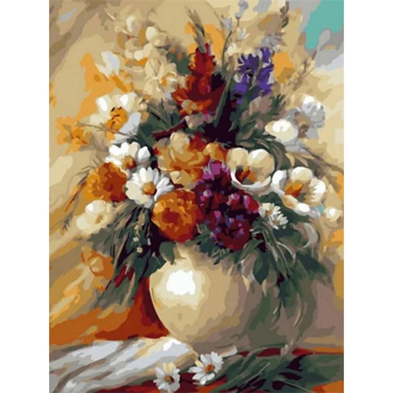 5D DIY Алмазная картина Красивая цветочная мозаика Алмазная вышивка Картина Полный круглый горный хрусталь Домашний декор Подарок