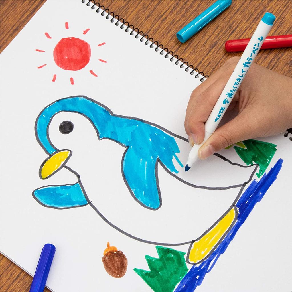 Pentel фломастеры на водной основе, 12 цветов