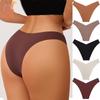 Женское модное нижнее белье с низкой талией V-образной формы, бесшовные спортивные трусы для йоги, ультратонкие мягкие женские трусики