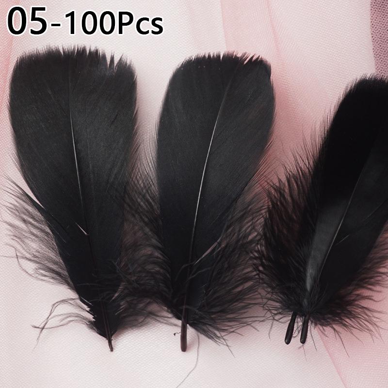 100pcs 6-12 Cm Natural Colourful Goose Feather Plume for Wedding Party Clothing Decoration DIY Craft Feathers