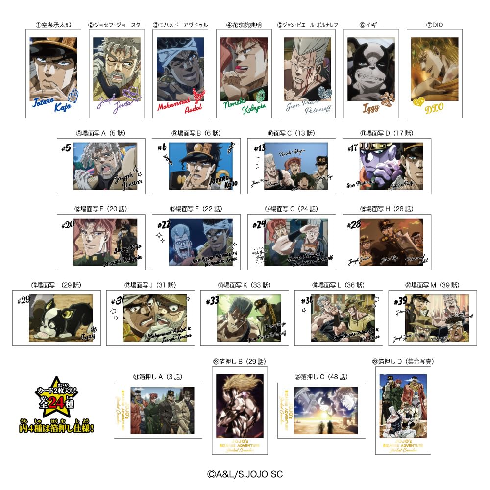 Портрет персонажа Сердце Невероятное приключение S Набор игрушек со вкусом банана из жевательной резинки/конфет JoJo [Коробка 10]