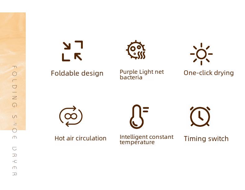 Складная интеллектуальная сушилка для зимней обуви с постоянной температурой, осушением и дезодорированием
