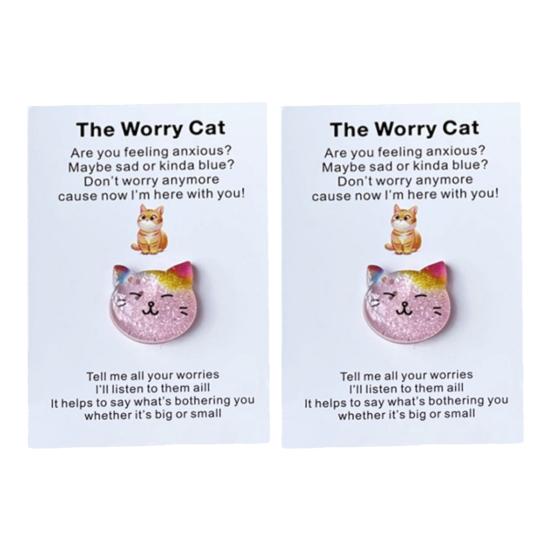Pocket Hug Card Positive Cat with Emotional Inspirational Support Card Pocket Cat Positivity