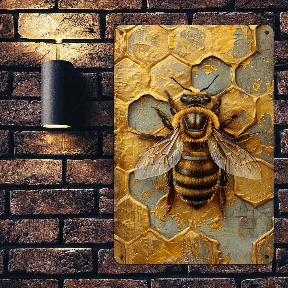 Retro Aluminum Tinplate Paintings, Coffee Shop License Plates, Round - Shaped Rural - Style Decorations for Bar Walls