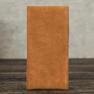 Механические часы из замши и коровьей кожи и переносная сумка для хранения