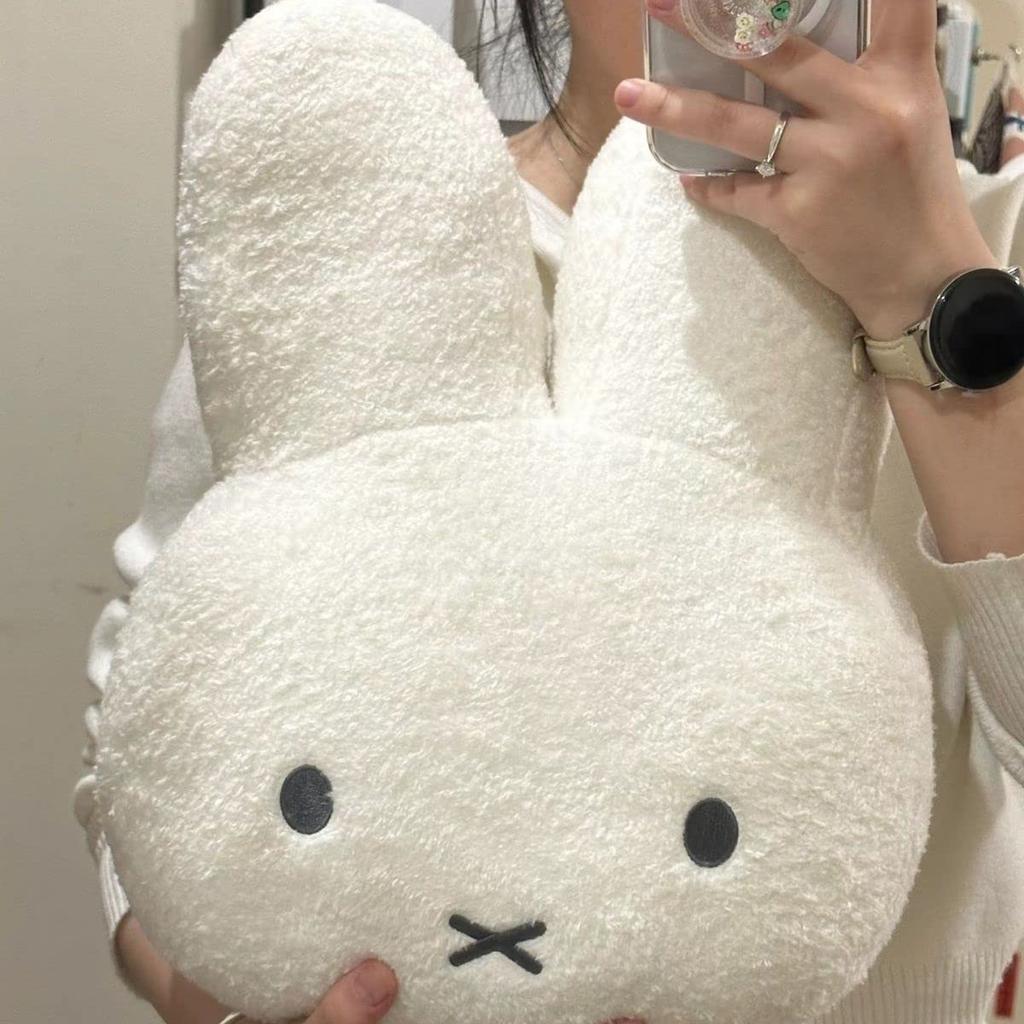 Sleeping Miffy Plush Cushion, Body Pillow, Soft, Stylish, Cute Character Item, 40x30cm (Normal/Beige)
