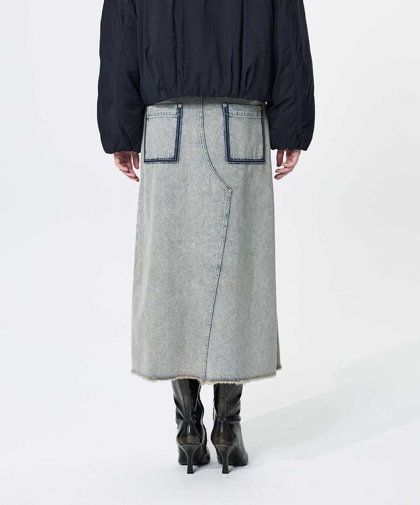 Yusentig Double Waist Denim Skirt Aj4As66222