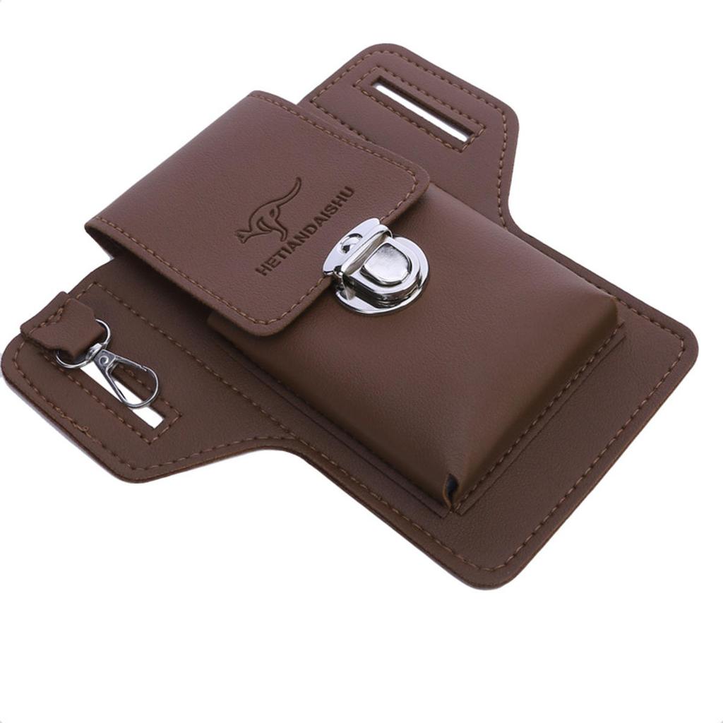 Поясная сумка для телефона для мужчин, чехол для мобильного телефона, портативный кошелек, поясная сумка, многофункциональная поясная сумка из ПУ кожи, вертикальный чехол, подарок