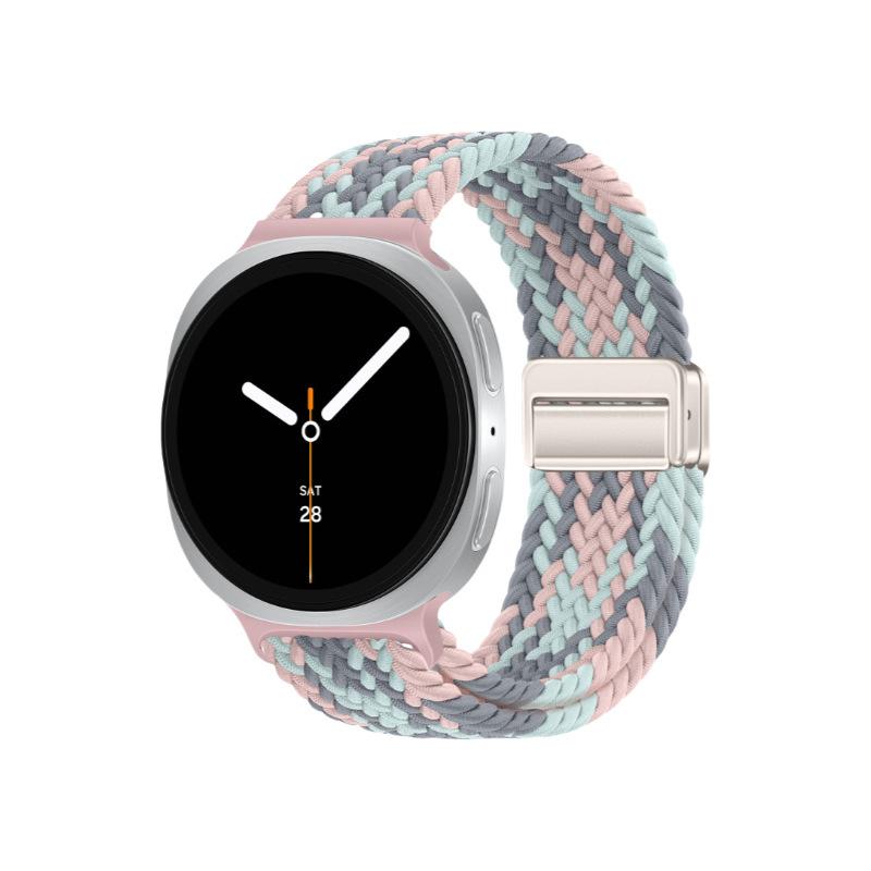 Magnetic Nylon Braided Strap for Samsung Galaxy Watch 8 44mm 40mm Smartwatch Bracelet Band for Galaxy Watch 8 Classic Watchband