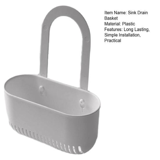 Sink Drain Basket Sponge Holder Easy To Install Compact Multipurpose Sink Food Catcher Basket Kitchen Accessories