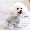 Pets Accessories Pet Sweatshirt Round Neck Cotton Pet Dog Colorful Striped T-shirt