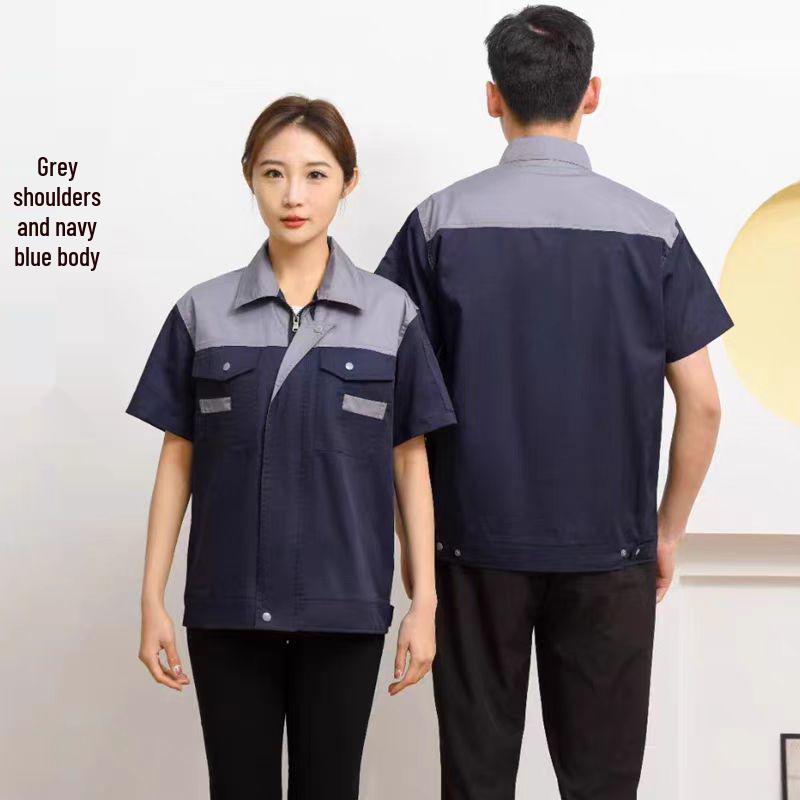 Summer Short-Sleeve Workwear: Comfortable, Breathable, Moisture-Wicking, Hot-Selling, with Printing & Embroidery