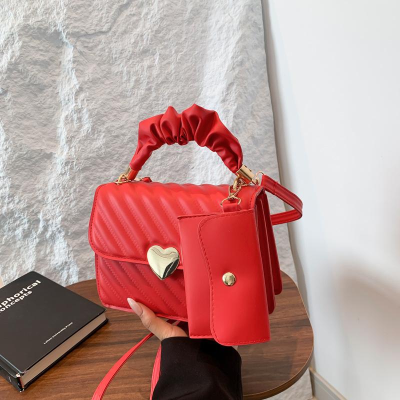 New Messenger Bag Small Square Bag Fashionable Casual Texture Women's Bag Hand Commuting Simple Personality Popular Shoulder Bag