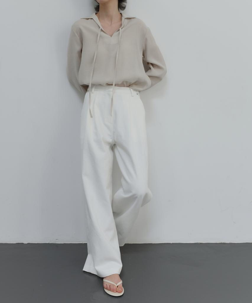 DENOAH Denver Wide Denim Pants (White)