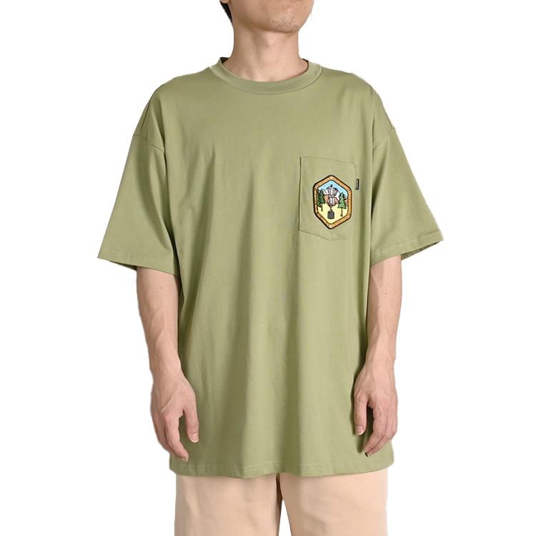 Converse Pocket Logo T-Shirt Asia Sizing 'Army Green' Men's 10025881-A02