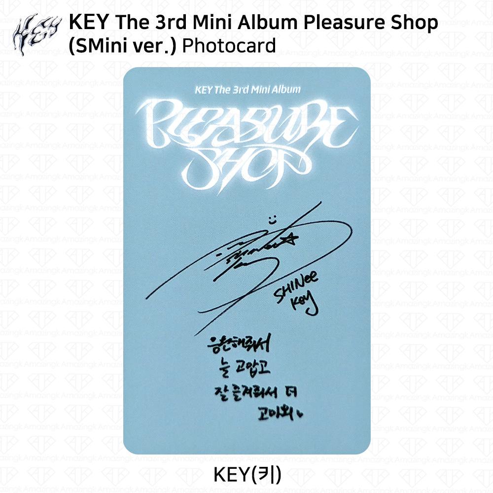 SHINee KEY 3-й мини-альбом Pleasure Shop Официальная фотокарточка SMini Glass Package