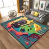 3D 80s Gamer Controller Area Rug Large,Carpet Rug for Living Room Bedroom Kitchen Decoration, Carpets for Bed Room Mat  Home