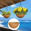 Round Coco Coir Liner Breathable Outdoor Planter Garden Wall Hanging Indoor Insert Liner Natural