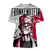 Classic Horror Movie Frankenstein 3D Printed Men/Women T-shirts Summer Hip-Hop Trend Short Sleeve Tee Top Oversized Streetwear