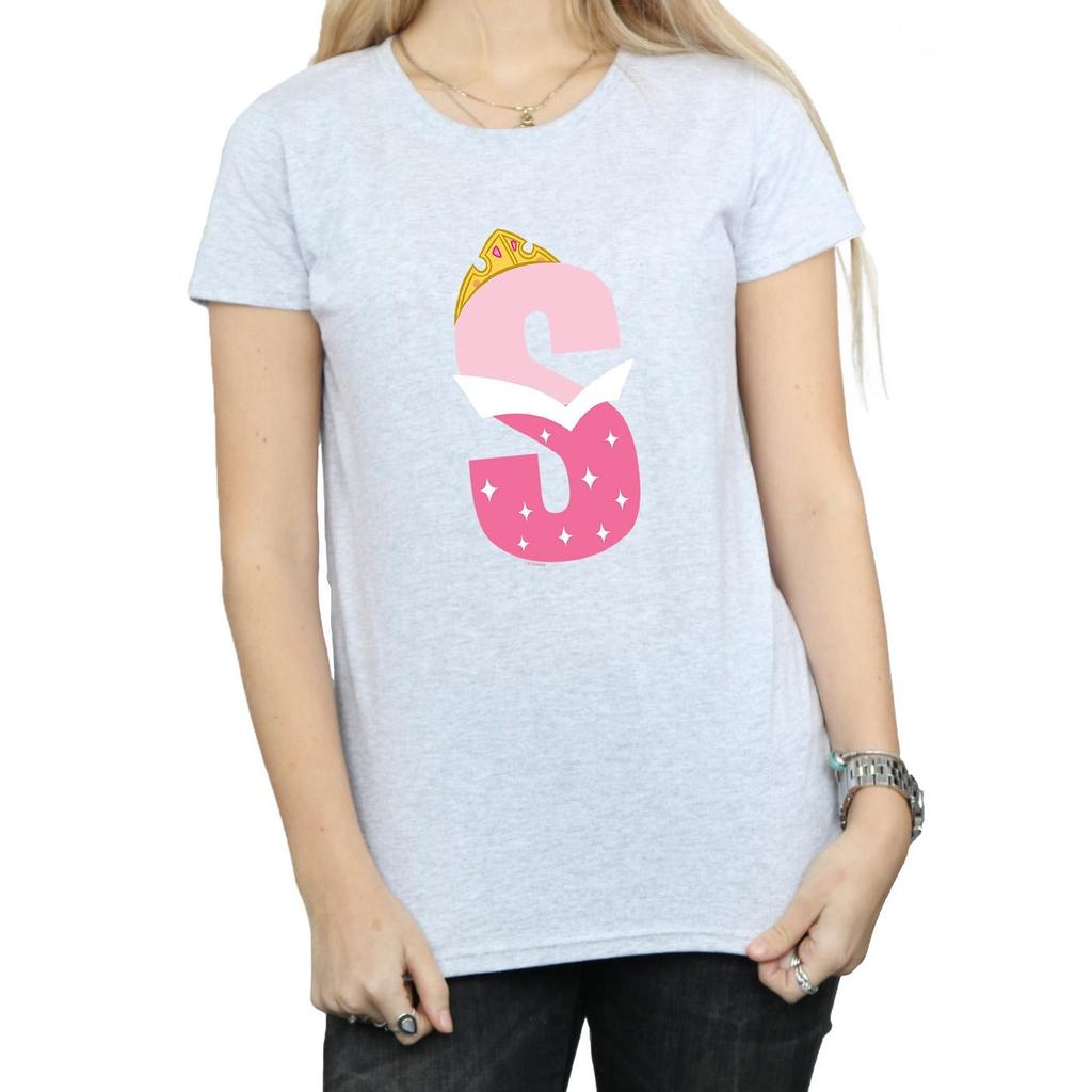Disney Womens/Ladies Alphabet S Is For Sleeping Beauty Cotton T-Shirt