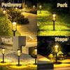 2/4 шт. Солнечный светильник в виде песочных часов для газона IP65, водонепроницаемый садовый светильник, мигающий светодиодный ландшафтный светильник для наружного сада, ландшафтного патио 12