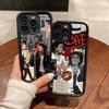 Майкл Джексон Для iPhone 17 16 15 14 13 12 11 Pro Max Plus Черный Полное Покрытие Мягкий Чехол Силиконовый Чехол